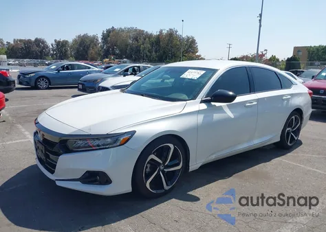 2021 Honda Accord Sedan Sport Se из США, поврежденный, VIN 1HGCV1F49MA006119
